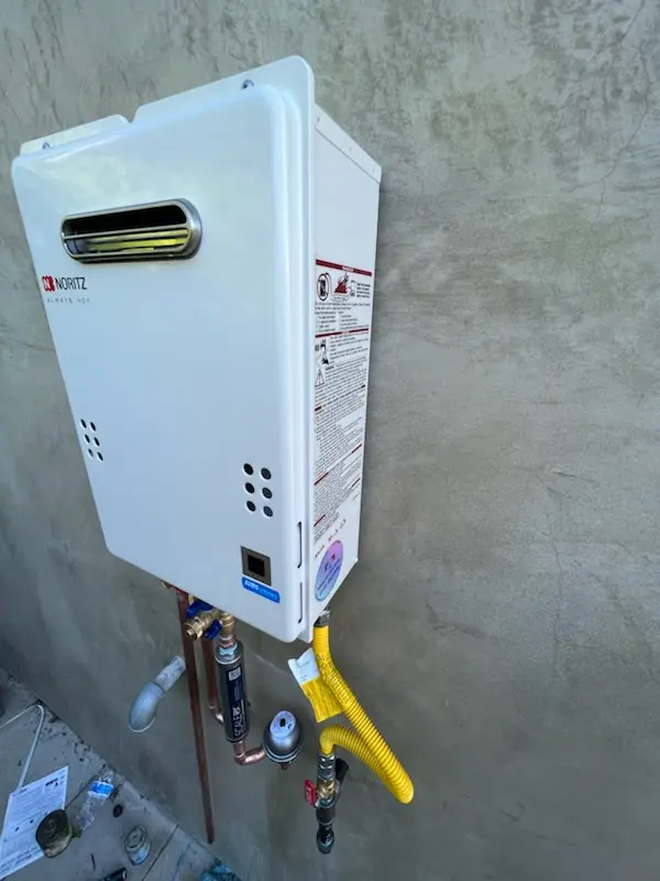 Tankless water heater installation for Cambridge Estates homes