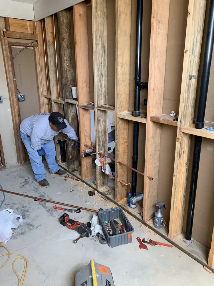 Commercial rough-in plumbing for Water Heater Replacement in Cambridge Estates